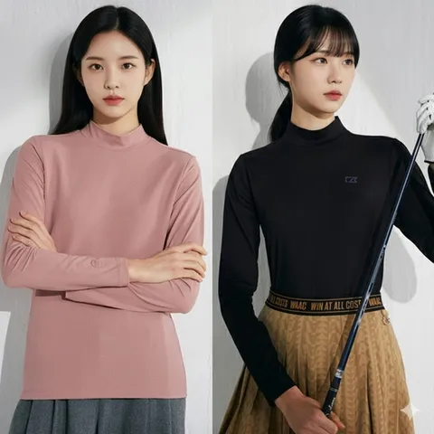 (커터앤벅) 커터앤벅 여성 시그니처 더블웜 티셔츠 3종세트