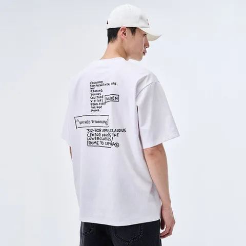 (클라이드앤) 바스키아 레터링 반팔티 FOB TS285M_JK