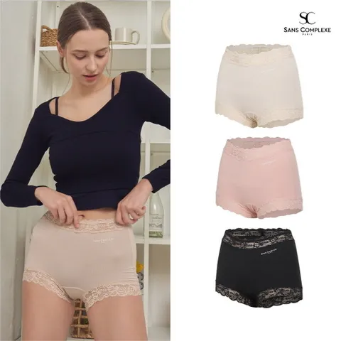 (상콤플렉스) 상콤플렉스 쏘 콘포트 콜렉션 사각팬티 3종세트