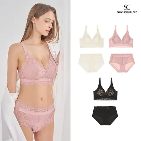 (상콤플렉스) 상콤플렉스 쏘 퓨어 판타지 레이스 브라팬티 2종세트 택일