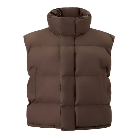 (나인식스뉴욕) 스트링 하이넥 집업 베스트 점퍼 (NP4JJ008L0)