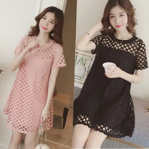 시원한 펀칭 원피스 (WE9804C)