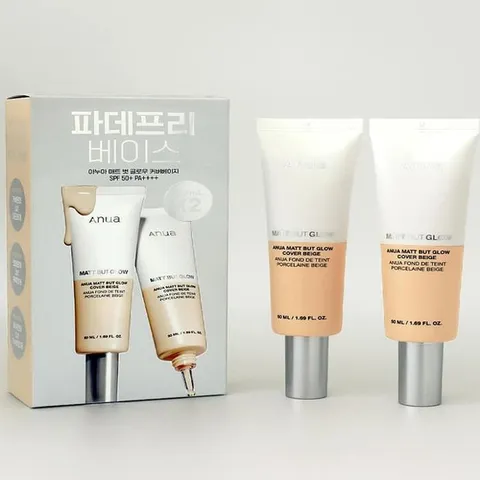 1+1 아누아 매트벗글로우 커버 베이지 50ml SPF50 커버베이스 비비 톤업크림(SH)