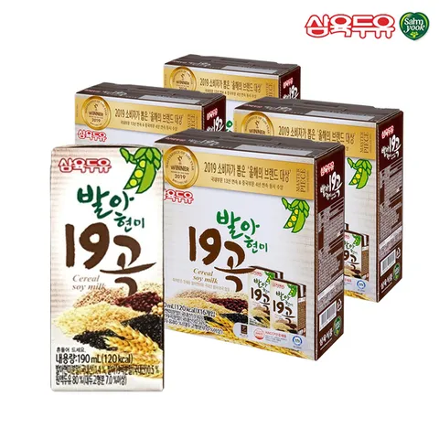 삼육두유 발아현미 19곡 두유 190ml 64팩