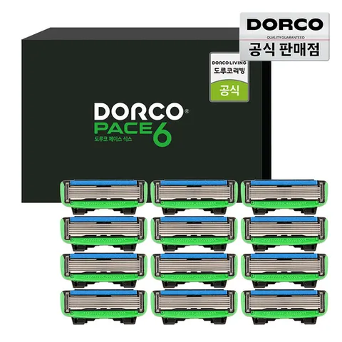 도루코 페이스6 면도날세트 12입