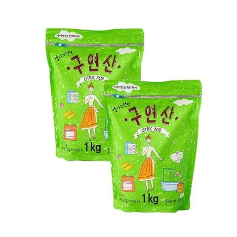[애경] 엄마의 선택 구연산 1kg x 2개 세제 세정제