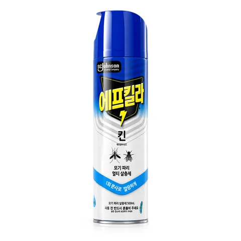 (4개)에프킬라 에어로졸 킨 파리 모기 살충제 500ml