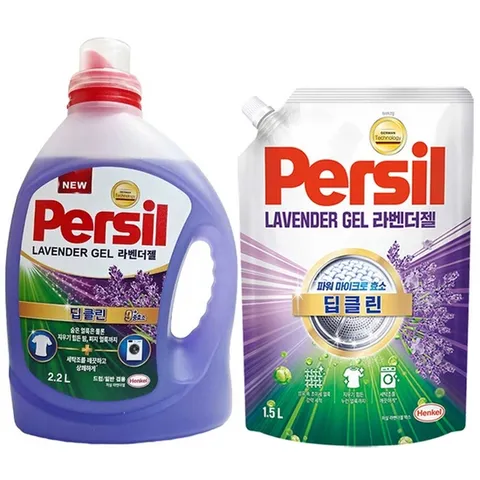 헨켈 퍼실 persil 세탁세제 - 라벤더젤 2.2L 용기X1개+1.5L 리필X1개