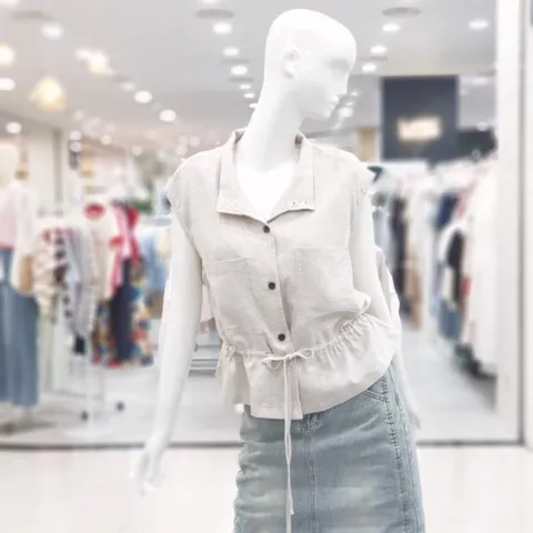 abfz sh06 담백 스트링 블라우스 데일리룩  SLBHA3V01H