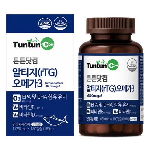 튼튼닷컴 알티지(rTG)오메가3 1,050 mg X 180 캡슐 (6개월분)