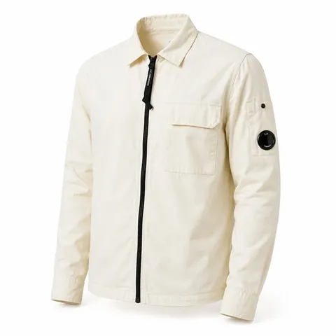 270618 CP COMPANY Gabardine Zipped Shirt (16CMSH158A 002824G 402) (개버딘 집업 셔츠)