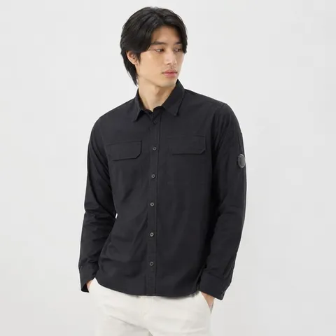 271175 CP COMPANY Organic Gabardine Shirt (17CMSH140A 110143G 799) (오가닉 개버딘 셔츠)