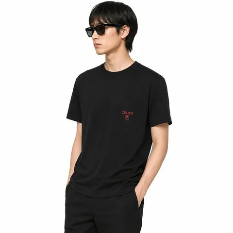 셀린느 SS26 남성 코튼 저지 티셔츠 RX0I31242 GDX7 1790841 RX0I31242GDX7