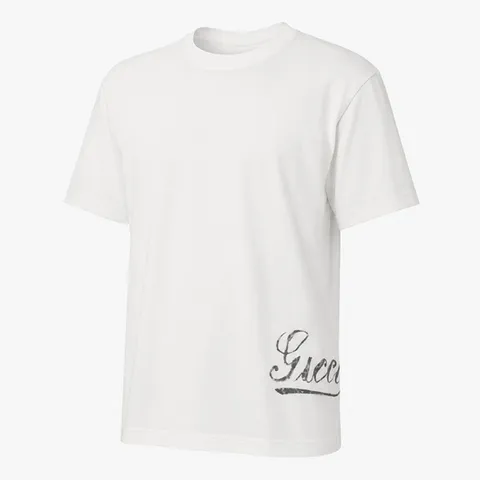 GUCCI 26 프린트 코튼 저지 티셔츠 (856477 XJHQM 9066)