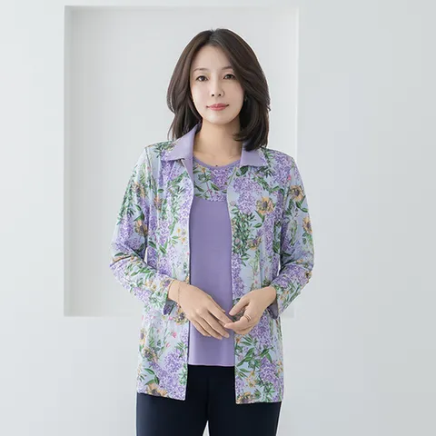 (마담4060) 엄마옷 마담4060 해바라기 중년여성 데일리 앙상블 세트 -REN2603001-