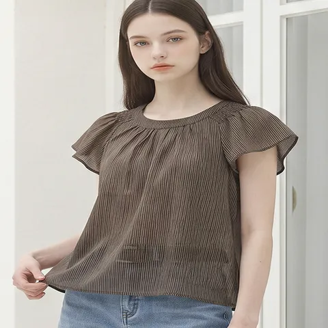 (카라) KARRA (77까지)네추럴스모킹블라우스_A6M0945