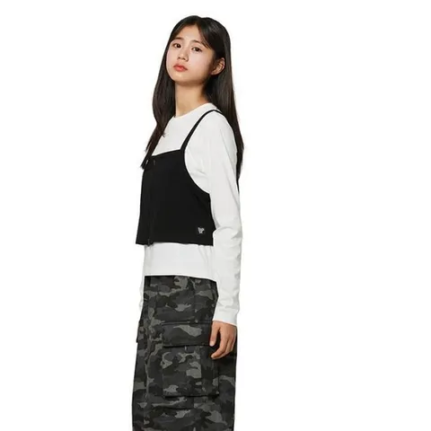 소이 세이브존07 골지뷔스티에레이어드티셔츠  26S5458