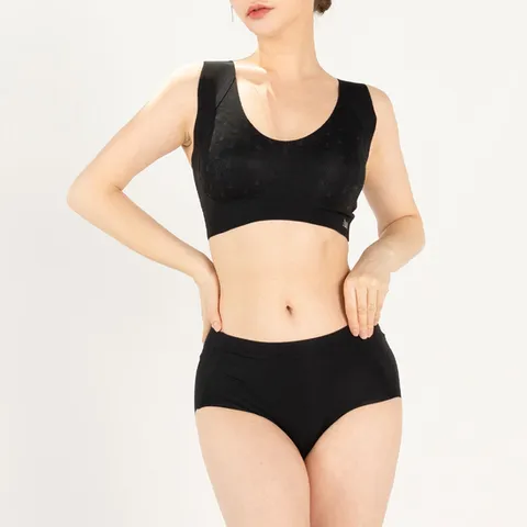 (아키) 아키 편한 심리스브라 무봉제팬티 세트 1set - AK30