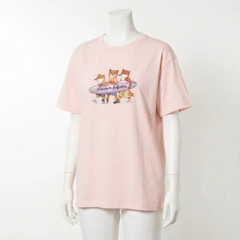 메종키츠네 MW00116KJ0136-P616 SURFING FOXES RELAXED TEE-SHIRT - 서핑 폭스 릴렉스 티셔