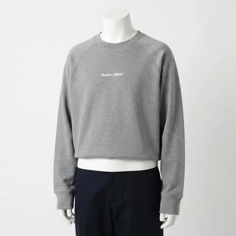 메종키츠네 OM00309KM0001-H131 EMBROIDERY OVERSIZE RAGLAN SWEATSHIRT - 엠브로이더리 오버