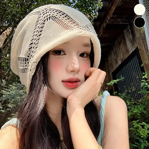 (센트럴몰) 얇은 펀칭 심플 니트 다이아