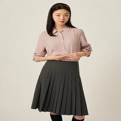(빈폴레이디스) 패턴 셔츠형 블라우스 라이트 핑크 (BF5964C51Y)