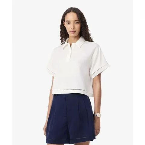 라코스테 lacoste 여성 린넨 블렌디드 폴로탑 CF0061-56G 70V 218803
