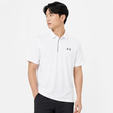 남성용 테크 폴로 반팔티 1290140_100 화이트