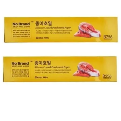 [노브랜드] 노 브랜드 실리콘코팅 더욱깔끔한 종이 호일30cmx40mx 2 Nobrand