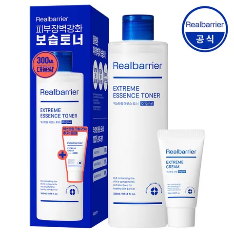 (리얼베리어) 리얼베리어 익스트림 에센스 토너 오리지널 300ml 기획세트 ( 크림 25ml)