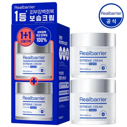 (리얼베리어) 리얼베리어 익스트림 크림 오리지널 70mlx2개 (더블) 기획세트