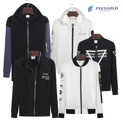 [필골드] 스판 집업후드 티셔츠 블루종 롱후드 집업점퍼 SL2019n2023