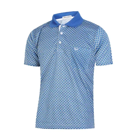 [필골드] UNIX 골프패턴 반소매 카라티셔츠 PT3865