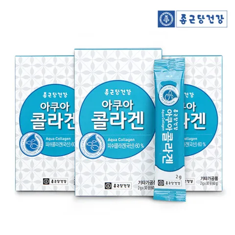 종근당건강 저분자 피쉬 콜라겐 30포 3박스(90포)