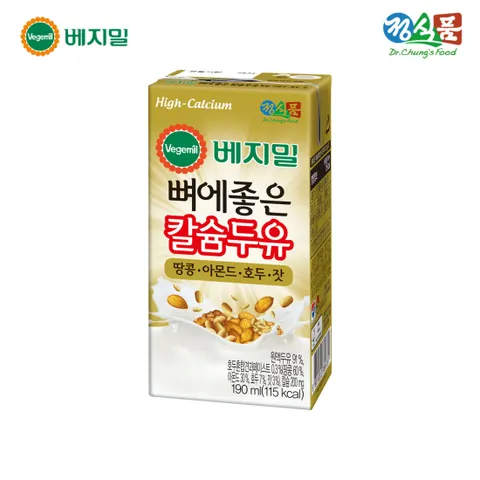 베지밀 뼈에좋은 칼슘 두유 아몬드호두잣 190mlx32팩