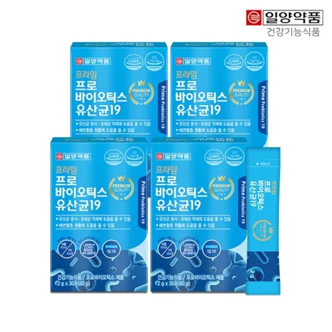 일양약품 프라임 프로바이오틱스 유산균19 30포 4박스/4개월분