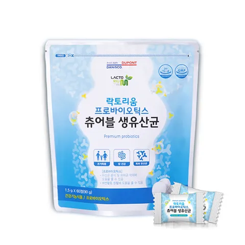 락토리움 프로바이오틱스 츄어블 생유산균 60정_2개월분