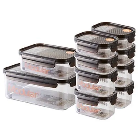 락앤락 비스프리 모듈러 밀폐용기 직사각 세트