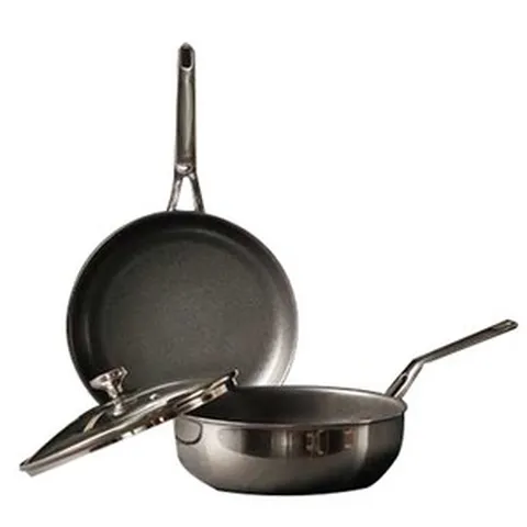 핀일로 통5중 스텐코팅 엘레강스 프라이팬 2종 세트 인덕션 IH, 혼합색상, 프라이팬 28cm + 궁중팬 28cm + 뚜껑 28cm