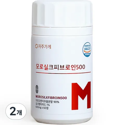 자주가게 모로실크피브로인500 60정, 2개