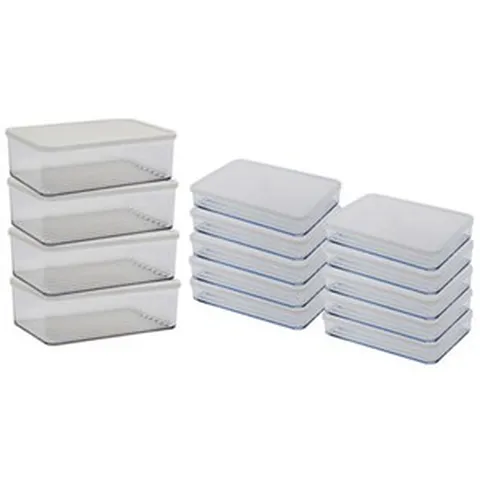 실리쿡 납작이 시스루 냉장고 용기 세트, 1세트