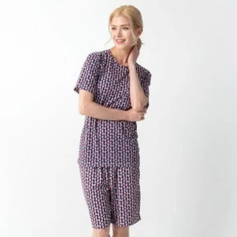 발렌티노크리스티 여성용 인견 이지 홈웨어 상하세트 5부