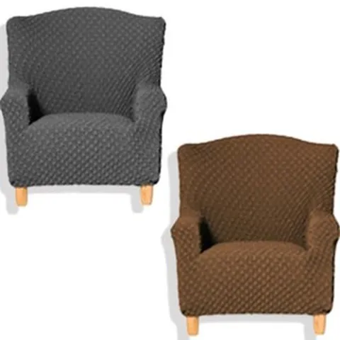 소파스킨스 세비야 1인용 소파커버 2종 세트, 실버그레이, 엔틱브라운, 1개