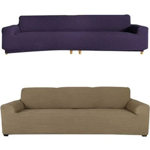 소파스킨스 마르틴 4인용 소파커버 + 론다 4인용 소파커버, 바이올렛(마르틴), 라이트우드(론다), 1세트