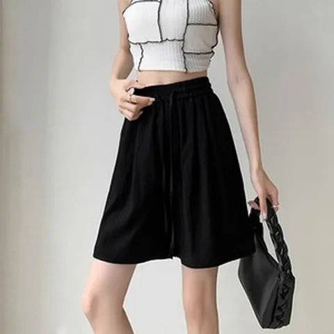 메이첼 여성용 텐셀 아이스 와이드 여름 반바지 13106