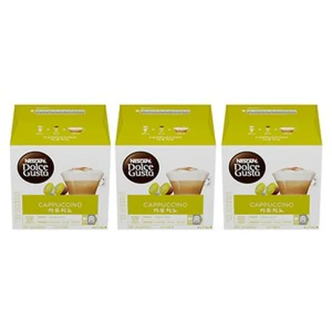 네스카페 돌체구스토 카푸치노 커피캡슐 6.3g x 24p + 밀크캡슐 17g x 24p, 186.4g, 3개