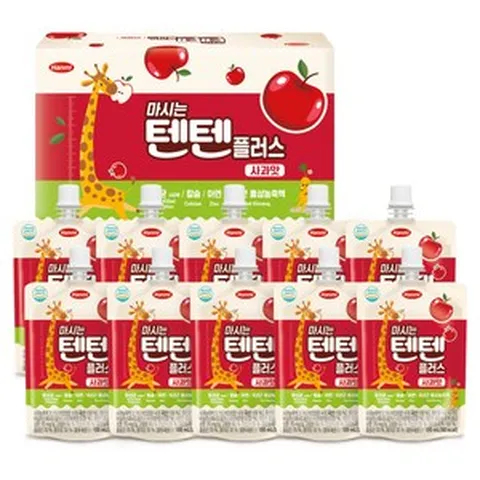 텐텐 한미사이언스 마시는 텐텐 플러스 100ml, 10개, 사과맛