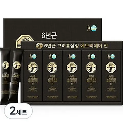 자연허브 6년근 고려홍삼정 에브리데이 진 홍삼스틱 30p + 쇼핑백, 450g, 2세트