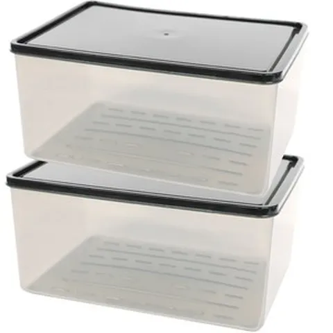 비트리 부드럽게 휘어지는 점보 대용량 냉동실정리용기 3.8L, 1개, 2개