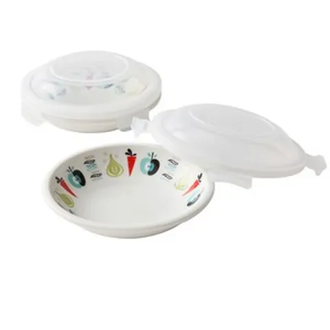 ZEN 런치 돔형 밀폐용기 2p 세트, 1세트, 밀폐용기 240ml + 300ml